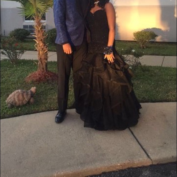 Black sequen mermaid formal dress( you make offer) - Picture 2 of 5